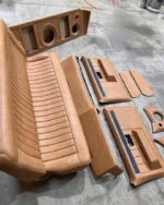 84 C10 custom interior wrapped In Relicate leather the speaker box - Image 3