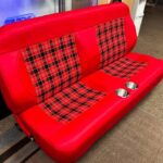 Custom bench Seats with inbuilt cut holders