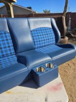 73-87 c10 Custom built bench seat twilight blue - Image 3