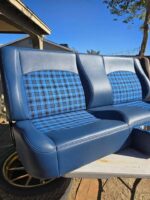 73-87 c10 Custom built bench seat twilight blue