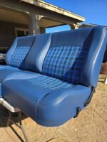 73-87 c10 Custom built bench seat twilight blue - Image 2