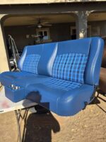 73-87 c10 Custom built bench seat twilight blue - Image 4