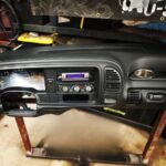 Black with gray stitching OBS dash another clean look modern twist... custom grills - Image 3