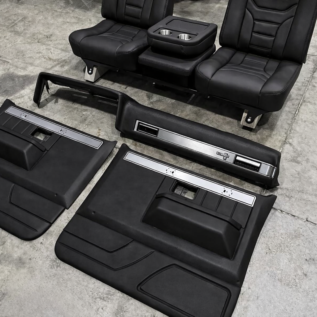 777b4fd2-50f3-47bd-95c4-03047d20c35d-2 1984 Chevrolet C10 BUDDY BUCKET SEATS CUSTOMIZED WITH MATCHING DOOR PANELS AND DASH - Image 1
